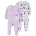 thumbnail image 1 of Carter's Child of Mine Baby Cozy Sleep N Play, Single & 2 Pack, Sizes Preemie-6/9 Months, 1 of 7