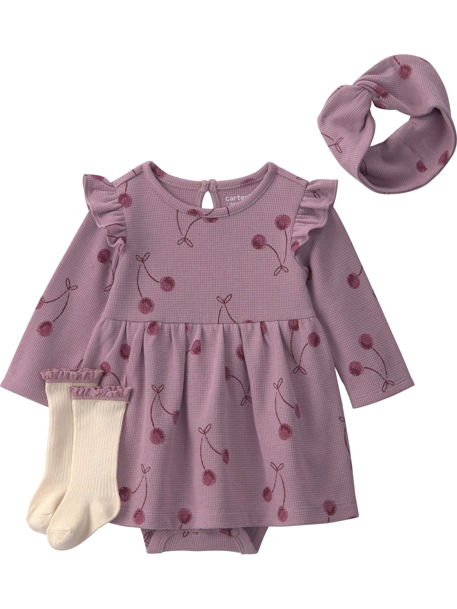 Carter's Child of Mine Baby Dress Set, 3-Piece, Sizes Preemie-6/9 Months