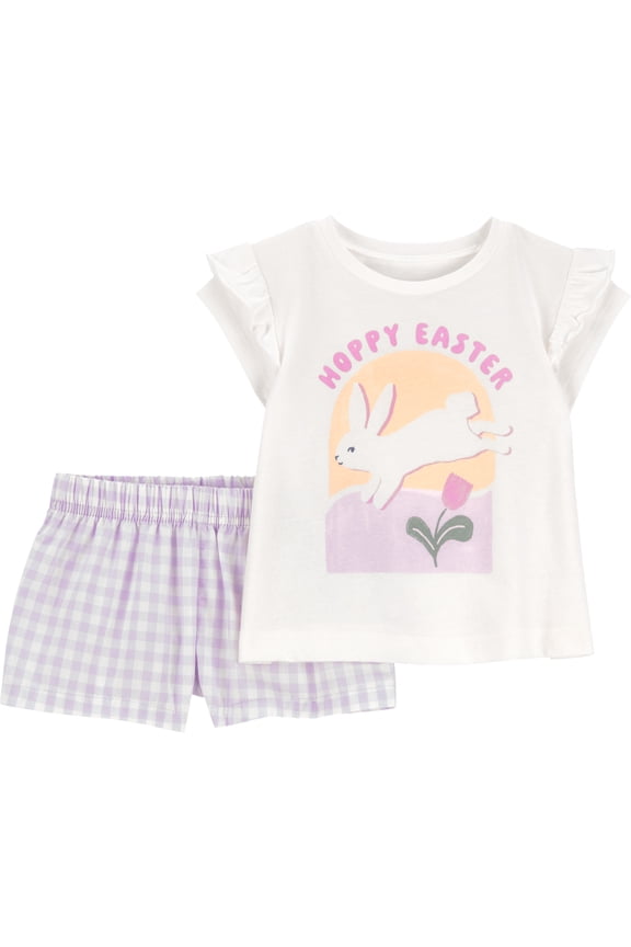Baby and Toddler Easter Outfit Set, 2-Piece, Sizes 0/3 Months-5T