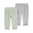 thumbnail image 1 of Carter's Child of Mine Baby Fleece Pants, 2-Pack, Sizes Preemie-18 Months, 1 of 6