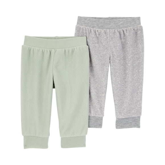 Carter's Child of Mine Baby Fleece Pants, 2-Pack, Sizes Preemie-18 Months