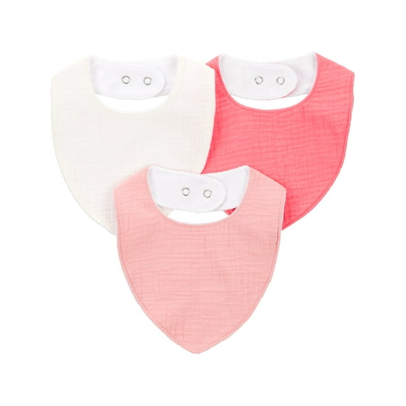 Carter's Child of Mine Baby Girl Bibs, 3-Pack, One Size