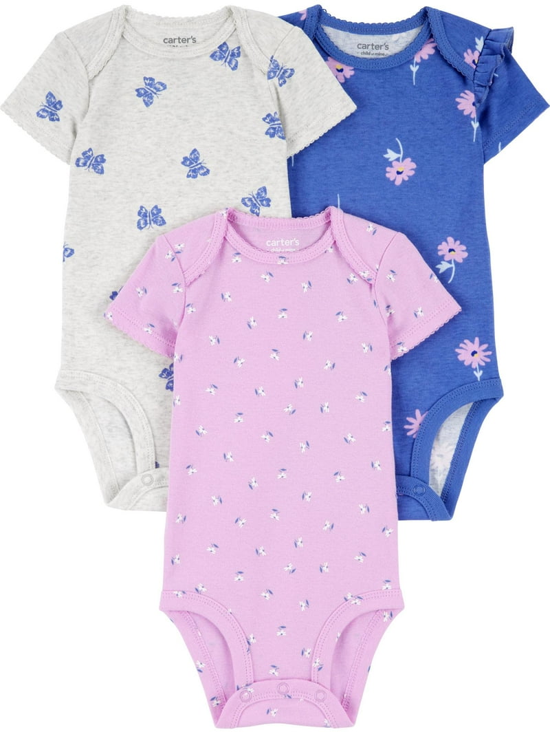 Piece Carters Baby Girl Outfits Walmart Shop Carter's 3-Piece