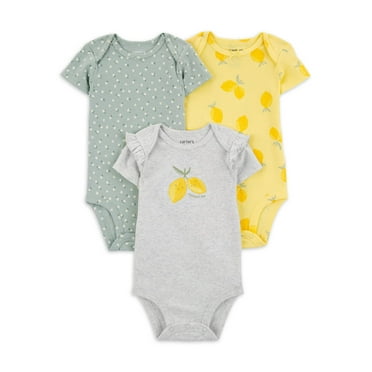 Carter's Child of Mine Baby Girl Bodysuits, 3-Pack, Sizes Preemie-18 Months