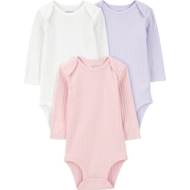 Carter's Child of Mine Baby Girl Bodysuits, 3-Pack, Sizes Preemie-18 Months