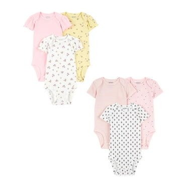 Carter's Child of Mine Baby Girl Bodysuits, 6-Piece, Sizes Preemie-18 Months