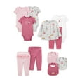 thumbnail image 1 of Carter's Child of Mine Baby Girl Bodysuits, Pants, Bibs, & Cardigan Set, 11-Piece, Preemie-24M, 1 of 10