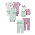 thumbnail image 1 of Carter's Child of Mine Baby Girl Bodysuits, Pants, & Bibs Set, 8-Piece, Preemie-24M, 1 of 10