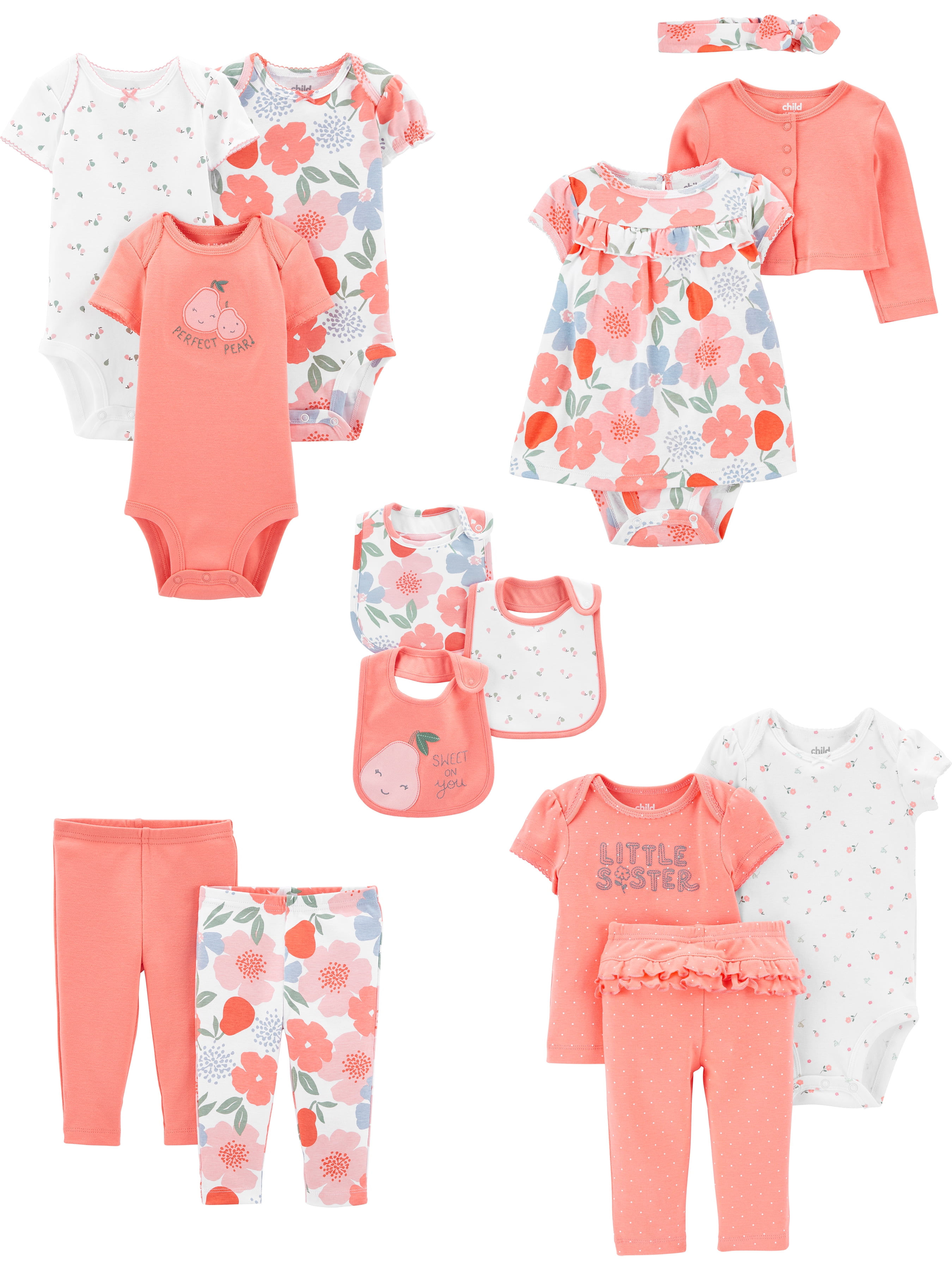 Simple Joys by Carter's Baby Girls' 4-Piece Jacket, Pant, and Bodysuit Set