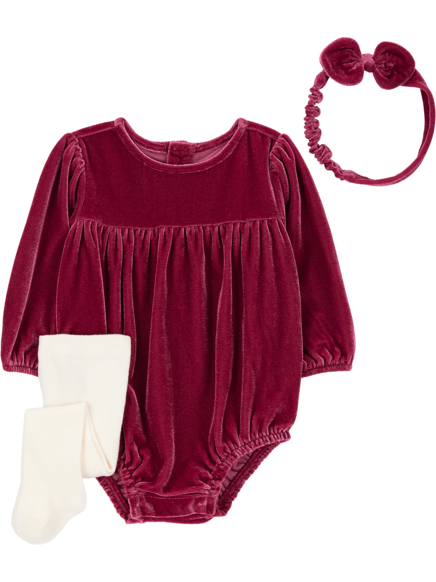 Carter's Child of Mine Baby Girl Bubble Set, 3-Piece, Sizes 0/3-24 Months