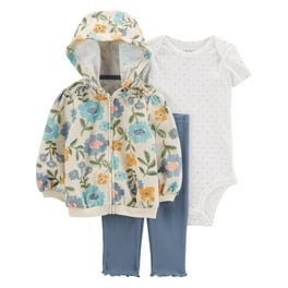 Little Treasure Baby and Toddler Girl Hoodie Bodysuit or Tee Top and Pant Set Unicorn Baby 3 6 Months Walmart