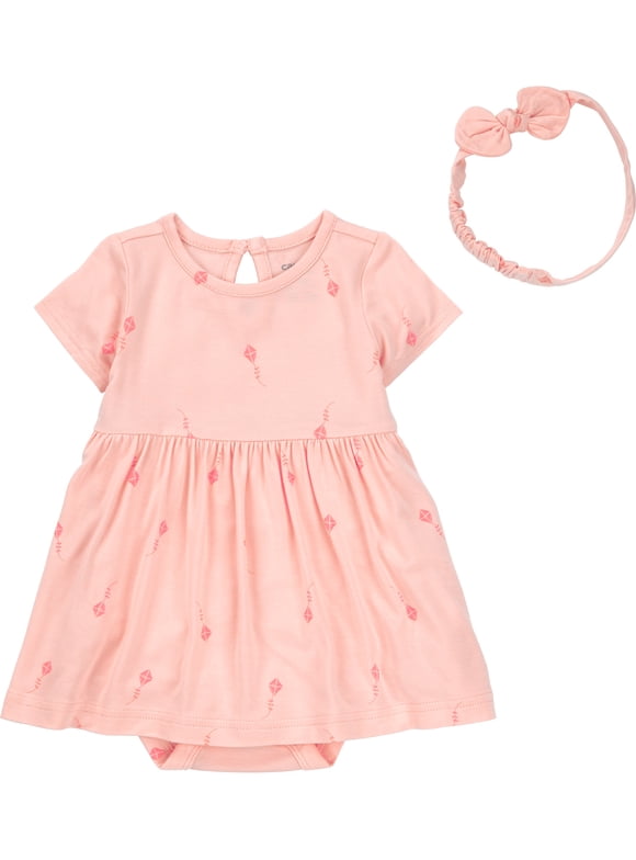 Baby Girl ComfySoft Dress Set, 2-Piece Sizes Preemie-6/9 Months