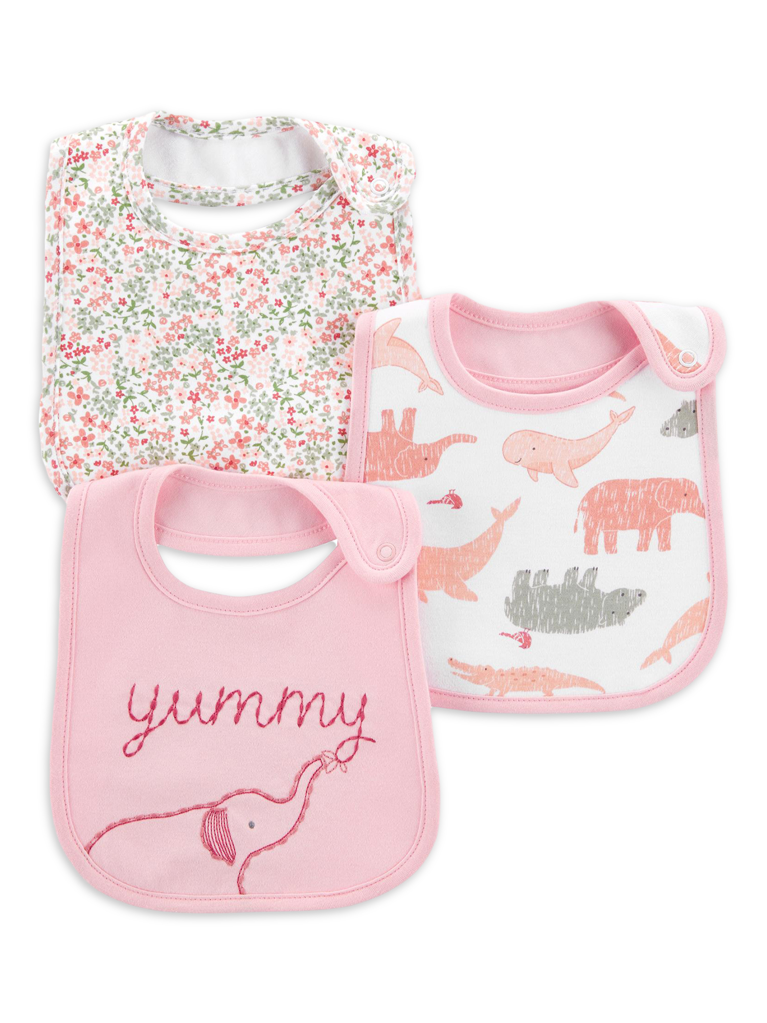 Child Of Mine by Carter's Newborn Baby Boy Bibs, 3Pack