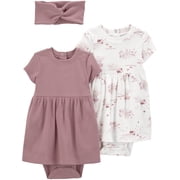Baby Girl Dress, 2-Pack, Sizes Preemie-24 Months