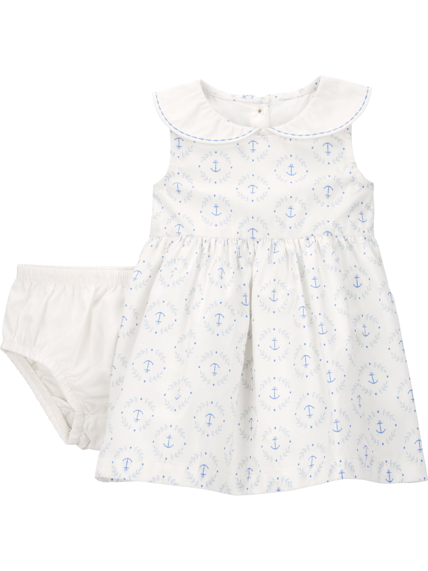 Baby Girl Dress Set, 2-Piece, Sizes 0/3-24 Months