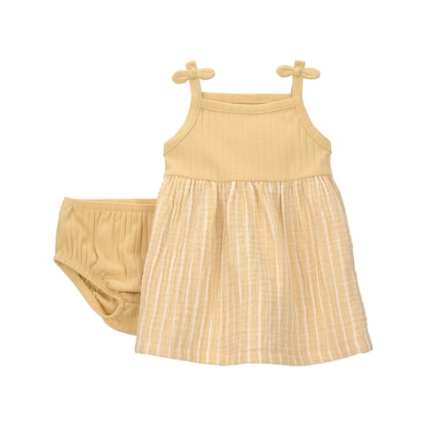 Baby Girl Dress Set, 2-Piece, Sizes 0/3-24 Months