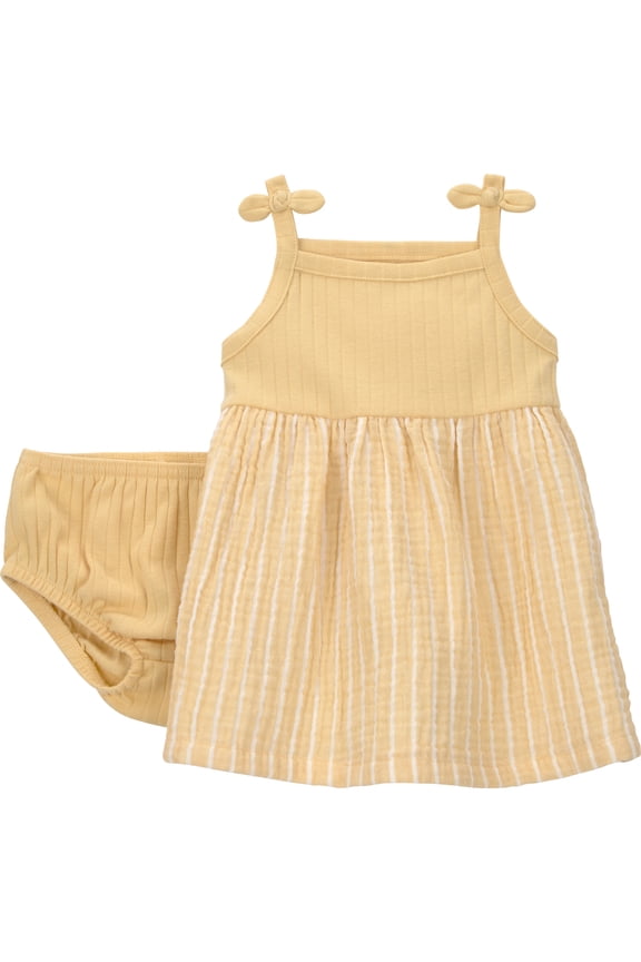 Baby Girl Dress Set, 2-Piece, Sizes 0/3-24 Months