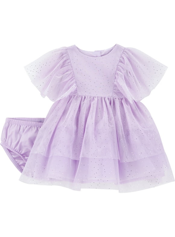 Baby Girl Dress, 2-Piece, Sizes 0/3-24 Months