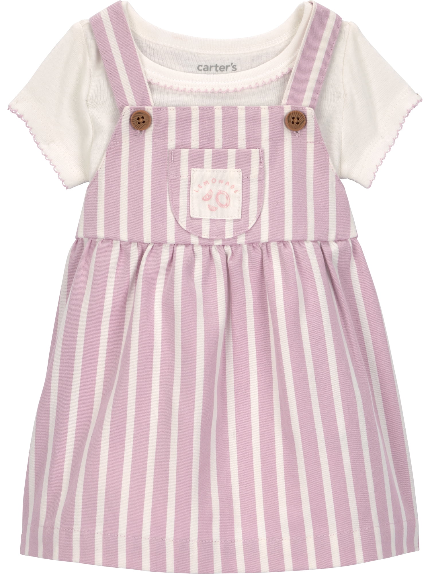 Carter's Child of Mine Baby Girl Dress Set, 2-Piece, Sizes 0/3-24 Months