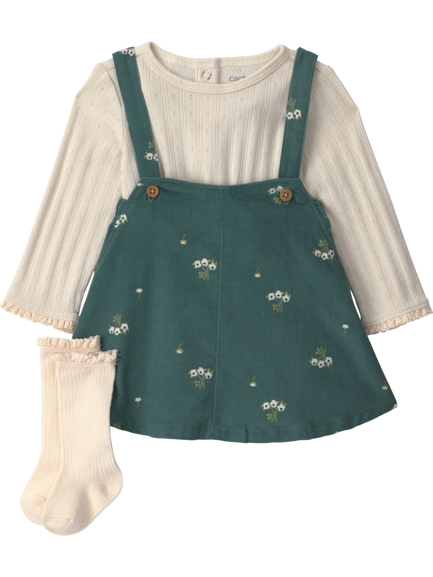 Carter's Child of Mine Baby Girl Dress Set, 3-Piece, Sizes 0/3-24 Months
