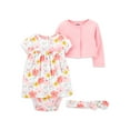 thumbnail image 1 of Carter's Child of Mine Baby Girl Dress Set, 3-Piece, Sizes Preemie-24 Months, 1 of 6