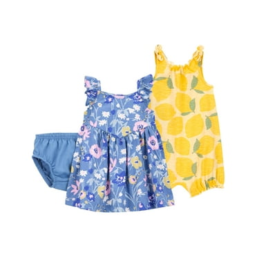 Carter's Child of Mine Baby Girl Dress and Romper, 2-Piece, Sizes 0/3-24 Months