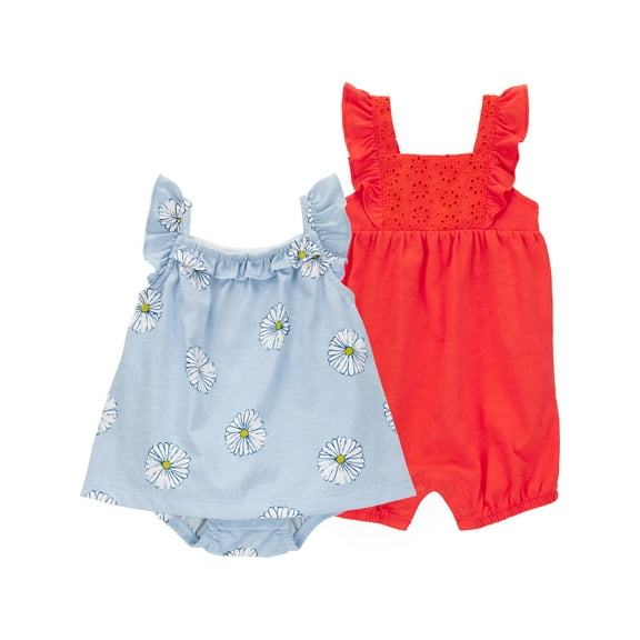 Carter's Child of Mine Baby Girl Dress and Romper, 2-Piece, Sizes 0/3-24 Months