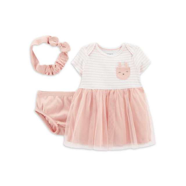 Carter's Child of Mine Baby Girl Easter Dress, 3Piece Set, Sizes