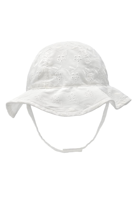 Baby Girl Eyelet Bucket Hat, Sizes 0-18 Months