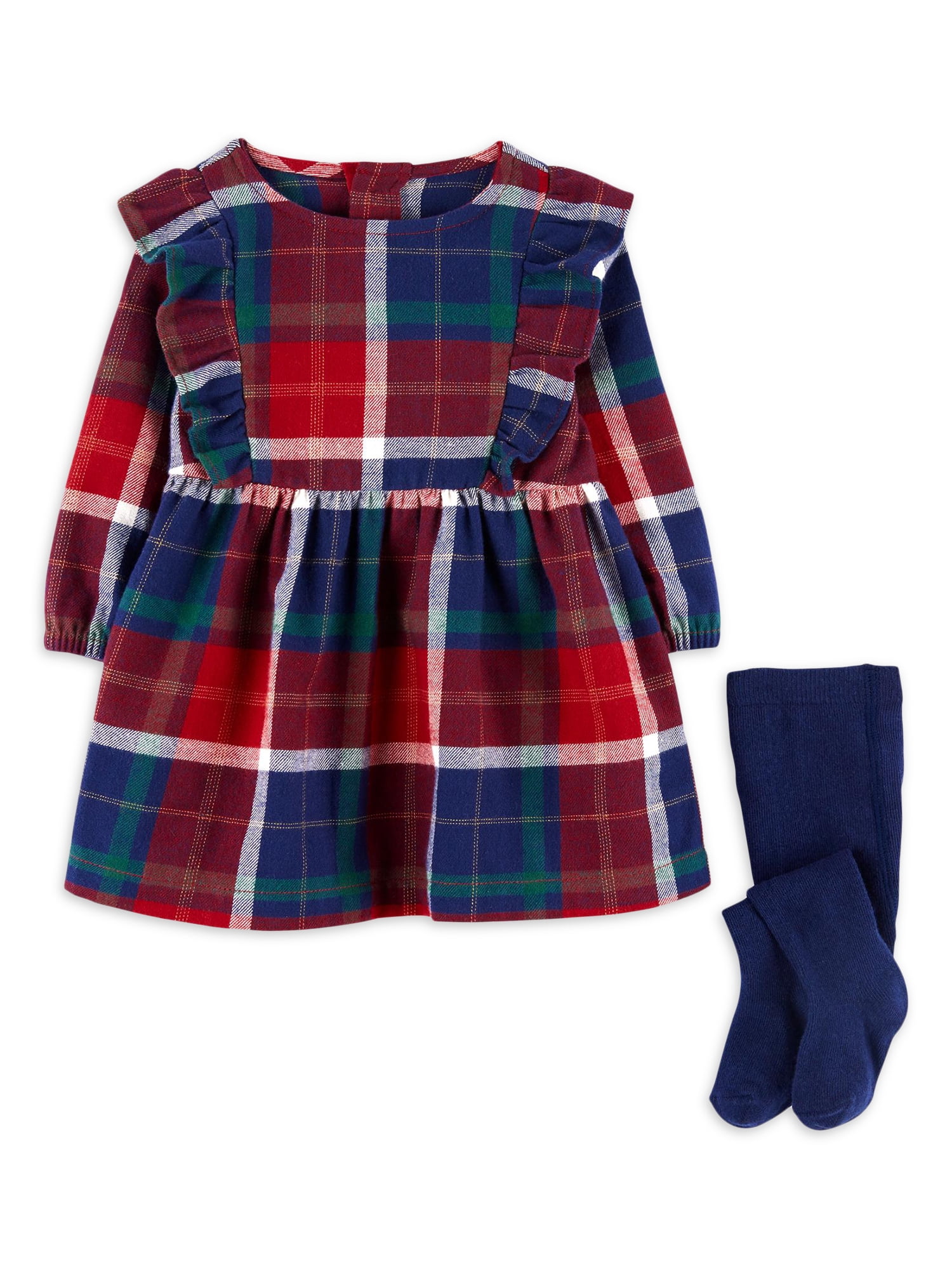 Carter's Child of Mine Baby Girl Jumper Plaid, Sizes 0/324 Months