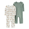 thumbnail image 1 of Carter's Child of Mine Baby Girl Jumpsuit, 2-Pack, One-Piece, Sizes Preemie-9 Months, 1 of 4