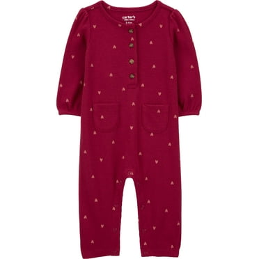 Carter's Child of Mine Baby Girl Jumpsuit, One-Piece, Sizes 0/3-24 Months