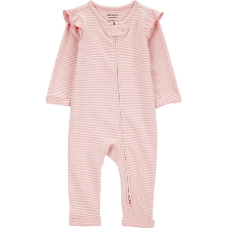Carter's Child of Mine Baby Girl Jumpsuit, Sizes Newborn-6/9 Months