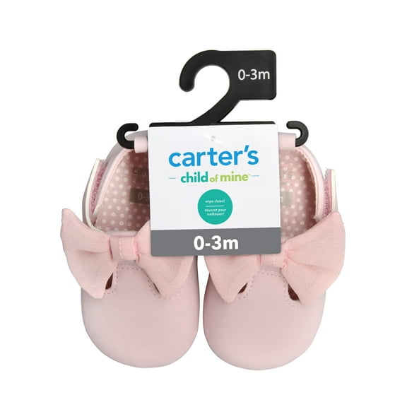 Carter’s Child of Mine Baby Girl Mary Jane Soft Sole Shoes, Sizes 0/3 Months-3/6 Months