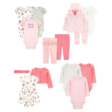 Carter's Child of Mine Baby Girl Outfit Set, 14-Piece, Sizes Preemie-6/9 Months