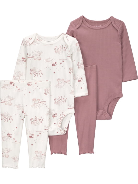 Baby Girl Outfit Set, 2-Pack, Sizes Preemie-18 Months