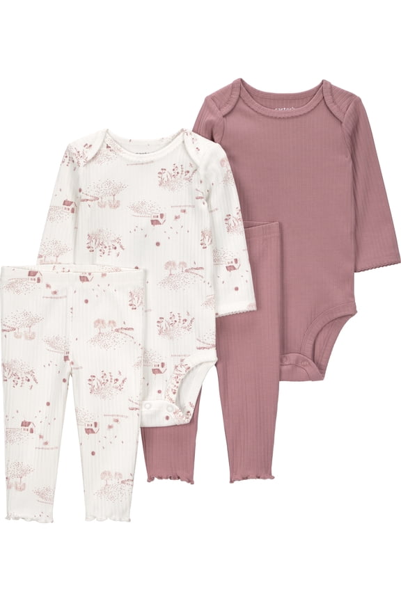 Baby Girl Outfit Set, 2-Pack, Sizes Preemie-18 Months