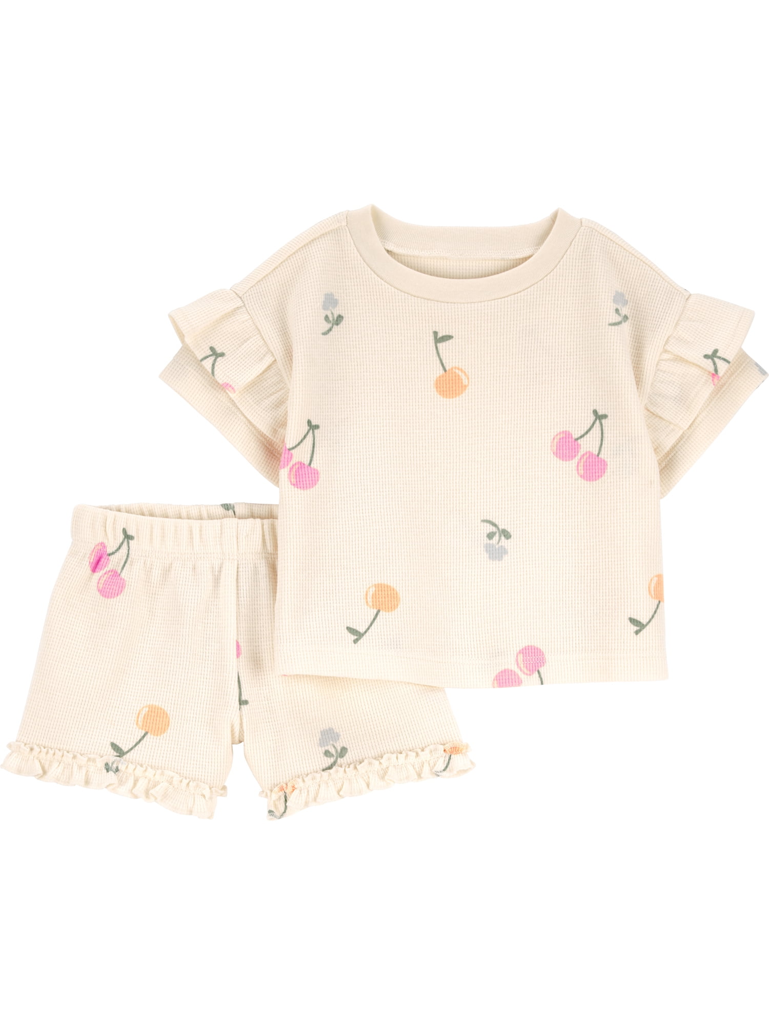 Baby Girl Outfit Set, 2-Piece, Sizes 0/3-12 Months