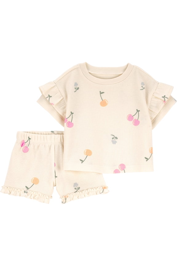 Baby Girl Outfit Set, 2-Piece, Sizes 0/3-12 Months