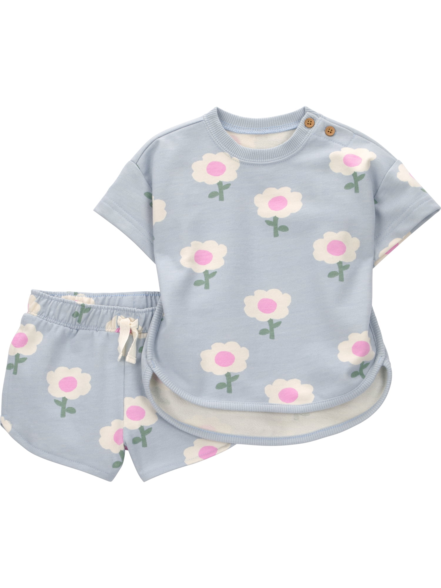 Baby Girl Outfit Set, 2-Piece, Sizes 0/3-12 Months