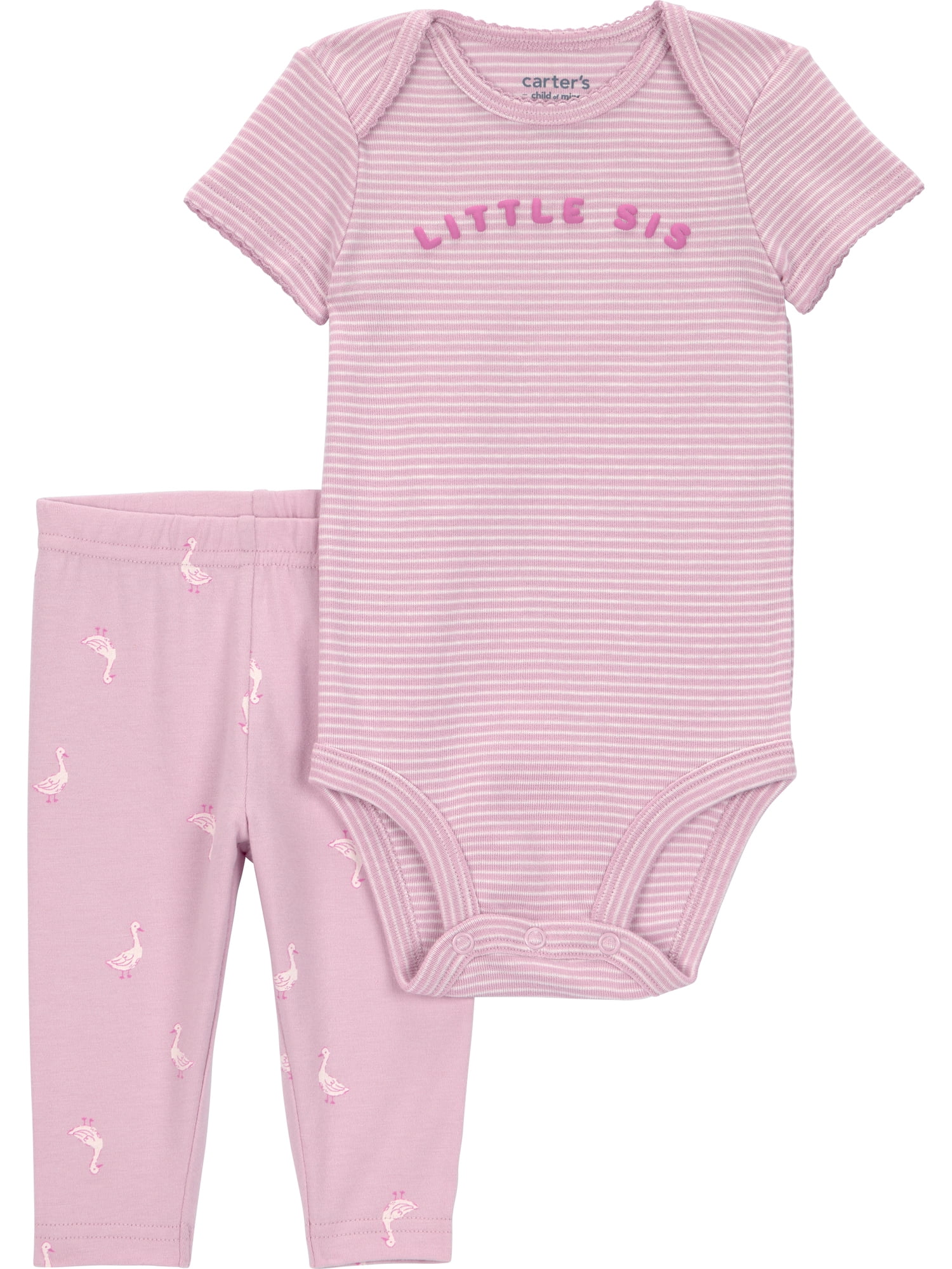 Carter's Child of Mine Baby Girl Outfit Set, 2-Piece, Sizes 0/3-24 Months