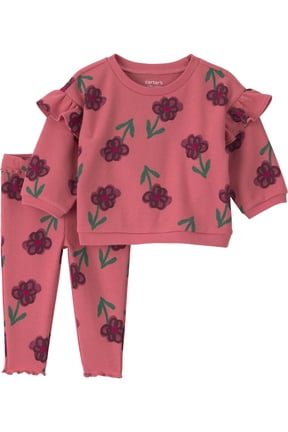 Baby Girl Outfit Set, 2-Piece, Sizes 0/3-24 Months