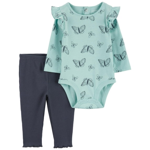 Carter's Child of Mine Baby Girl Outfit Set, 2-Piece, Sizes 0/3-24 Months
