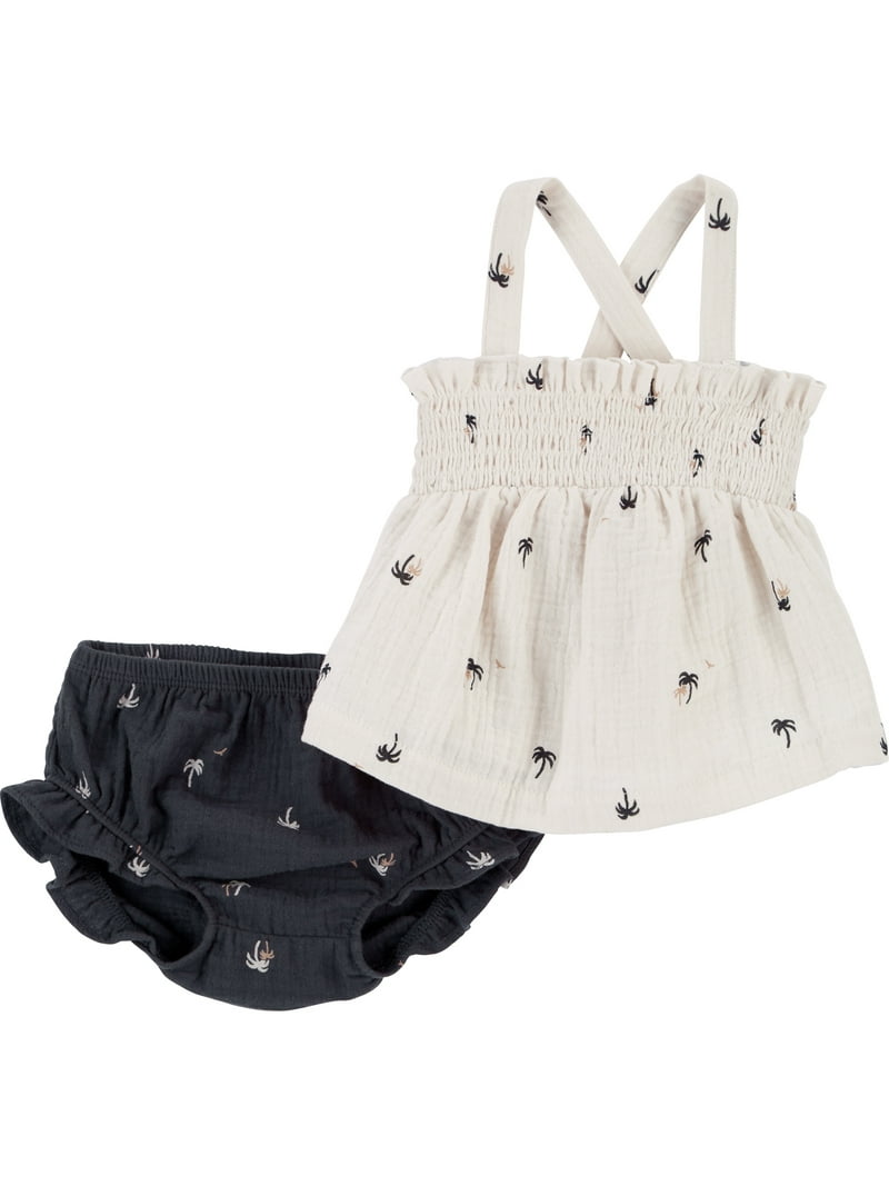 Ensemble Bébé Fille Carter's En Denim 2 Pièces - Taille 3 Mois - Neuf Avec étiquettes