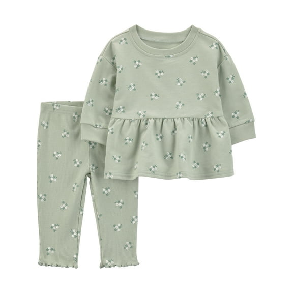 Carter's Child of Mine Baby Girl Outfit Set, 2-Piece, Sizes 0/3-24 Months