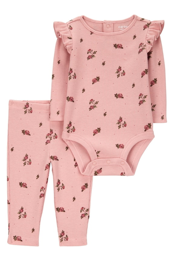 Baby Girl Outfit Set, 2-Piece, Sizes 0/3-24 Months