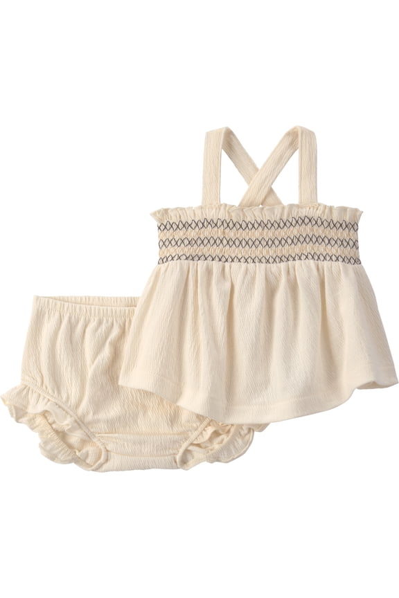 Baby Girl Outfit Set, 2-Piece, Sizes 0/3-24 Months