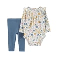 thumbnail image 1 of Carter's Child of Mine Baby Girl Outfit Set, 2-Piece, Sizes 0/3-24 Months, 1 of 5