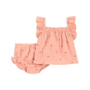 Baby Girl Outfit Set, 2-Piece, Sizes 0/3-24 Months