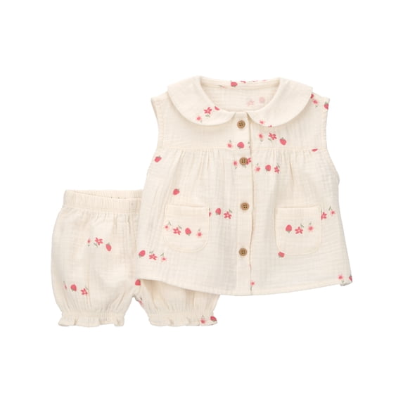 Carter's Child of Mine Baby Girl Outfit Set, 2-Piece, Sizes 0/3-24 Months